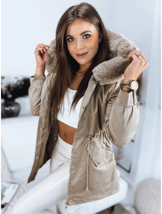 Dámska bunda MEGI beige FashionStreet TY3304