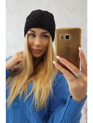 Fleecová čiapka K204 čierna