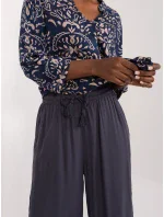 Nohavice D73761M62237E navy blue