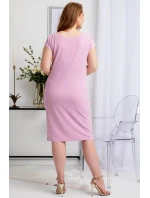 Dámske šaty SA616 staroružové - Karko Dámske šaty SA616 staroružové - Karko