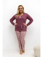 Pohodlné pyžamo pre plnoštíhly model 221191 Forever Pink