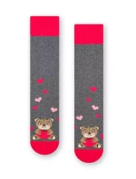 Vzorované pánske ponožky Steven art.136 Srdiečka