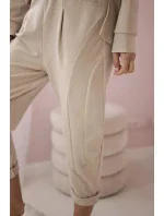 Punto Milano Zimný set mikina + nohavice béžová