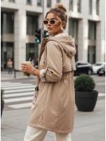 Dámska prechodná bunda parka MEROY béžová FashionStreet TY4288