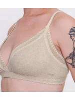 Dámske nohavičky GO Ribbed R Bralette - GRAY - St. béžová M013 - SLOGGI