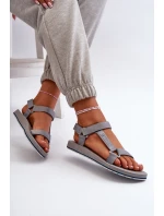 Damskie Sportowe Sandały 4FRSS24FSANF054-20S Szare