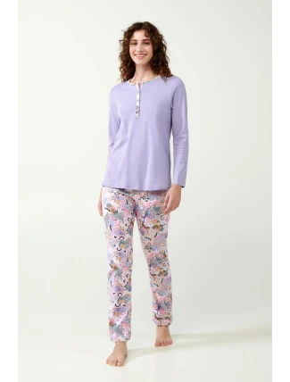 Bavlnené pyžamo Lavender Sweet 21300 - Vamp Bavlnené pyžamo Lavender Sweet 21300 - Vamp