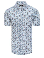 FashionStreet pánske biele tričko s krátkym rukávom KX1011
