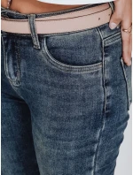 Dámske skinny džínsy modré FashionStreet UY2819
