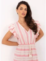 TW SK BI 28760.97 biele a ružové šaty