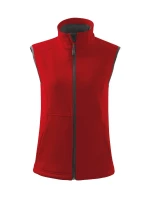 Vision softshellová vesta pre ženy červená