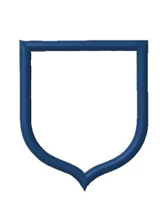 rám pre výšivku monogramu erbu jednoduchý