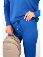 Sveter set mikina + nohavice nevädzovo modrá