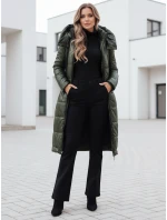 Dámska prechodná bunda ORVITA prešívaná s kapucňou zelená FashionStreet TY5025