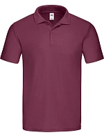 Fruit of the Loom Original Polo – Pánske piqué polo tričko 16.3050, bordová Fruit of the Loom Original Polo – Pánske piqué polo tričko 16.3050, bordová