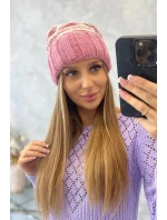 Dámska čiapka Feba K330 tmavo ružová