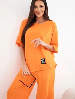 Bavlnená blúzka + nohavice oranžová