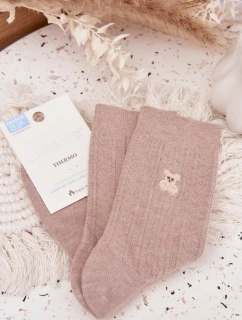 Teplé dámské ponožky s vlnou Medvídek Béžové