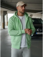 Pánska mikina s kapucňou mint FashionStreet BX5230
