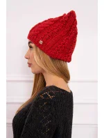 Fleecová čiapka Rabbid K237 v malinovej farbe