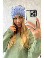 Fleecová čiapka Iwona K221 modrá