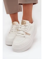 Damskie Sneakersy Na Platformie Big Star SS274359 Białe