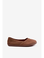 Dámske barefoot balerínky z prírodného semišu, hnedé, Mirelia Dámske barefoot balerínky z prírodného semišu, hnedé, Mirelia