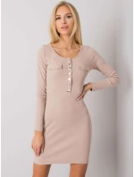 Šaty RV SK 5079 1.17P béžová Šaty RV SK 5079 1.17P béžová