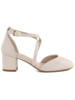 Dámske sandále s remienkami béžovej farby Sergio Leone SK824