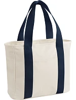 BagBase BG 675 Plátnová taška „Edit Tote“ 52.0675 prírodná/námornícka modrá BagBase BG 675 Plátnová taška „Edit Tote“ 52.0675 prírodná/námornícka modrá