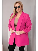 Dámske elegantné sako nadrozmernej veľkosti Fuchsia Dámske elegantné sako nadrozmernej veľkosti Fuchsia