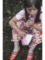 Lakierowane Balerinki Dziecięce Z Paseczkami Czerwone Margenis