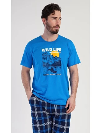 Pánske capri pyžamo Wild life Pánske capri pyžamo Wild life