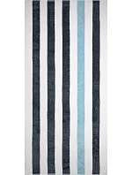 The One Towelling Towel Stripe Plážová osuška „Stripe“ 48.1056 antracitová/svetlo modrá