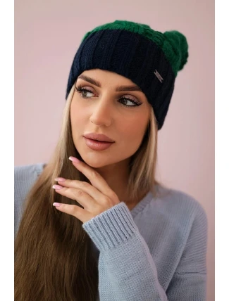 Paris fleecová čiapka K212 zelená+zelená
