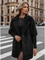 Dámsky kabát z alpaky RITA II black FashionStreet NY0669