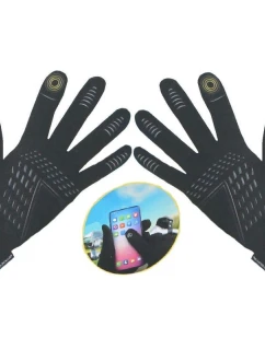 ZATEPLENÉ CYKLISTICKÉ RUKAVICE S DOTYKOVÝM DISPLEJOM SENIOR R.XL DUNLOP