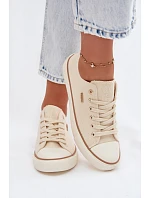 Dámske nízke tenisky Big Star TT274773 Beige Dámske nízke tenisky Big Star TT274773 Beige