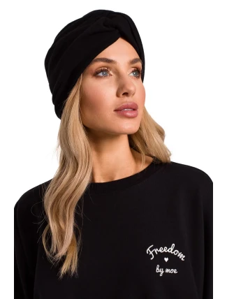 Dámsky klobúk s turbanom M601 Black - Moe Dámsky klobúk s turbanom M601 Black - Moe