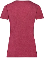 Fruit of the Loom Lady-Fit Valueweight T Dámske tričko 16.1372 vintage heather red Fruit of the Loom Lady-Fit Valueweight T Dámske tričko 16.1372 vintage heather red