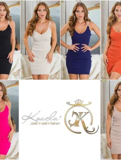 Pletené šaty s trblietavými ramienkami 1895 - In Stylefashion