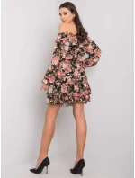 Šaty DHJ SK 15015 2.73P čierna a ružová