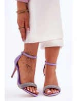 Sandále na podpätku model 181047 Step in style Sandále na podpätku model 181047 Step in style