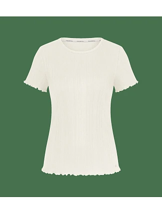 Univerzálny top s rebrovým vzorom SSL – Silk White – TRIUMPH Silk White – TRIUMPH Univerzálny top s rebrovým vzorom SSL – Silk White – TRIUMPH Silk White – TRIUMPH