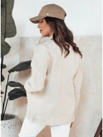 Dámska džínsová bunda BERENICES light beige FashionStreet TY4309 Dámska džínsová bunda BERENICES light beige FashionStreet TY4309