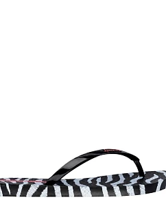 Dámske žabky Ipanema Animal Print, čierne a sivé, 83846-BP655