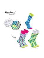 Skarpetki Rainbow Socks W Geometryczne Wzory 3 Pary