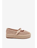 Dámske espadrilky s remienkom na platforme Béžová Coastina Dámske espadrilky s remienkom na platforme Béžová Coastina