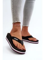 Dámske žabky na klinoch Big Star - čierne