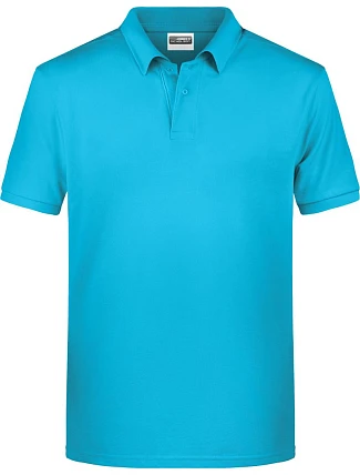 Daiber 8010 Pánske polo tričko z bio bavlny 02.8010 tyrkysové